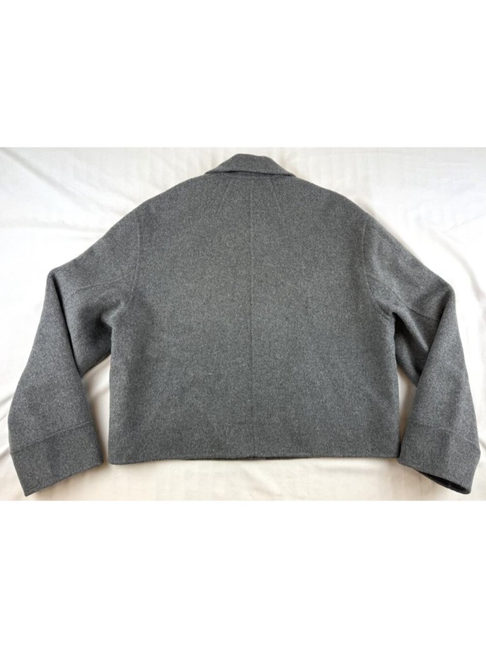COS BOXY DOUBLE-FACED WOOL JACKET Womens size XS in GREY - Picture 5 of 13